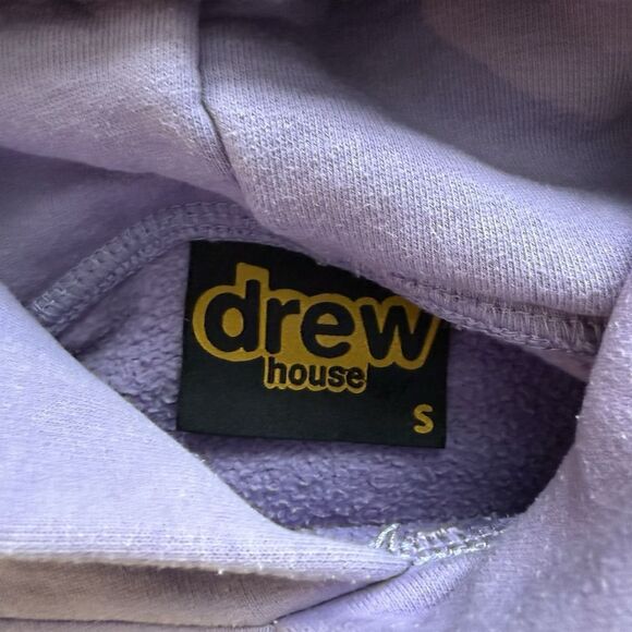 Drew House Lavender Mascot Oversized Hoodie Heavy Fleece S Lavender NWOT - Picture 6 of 10